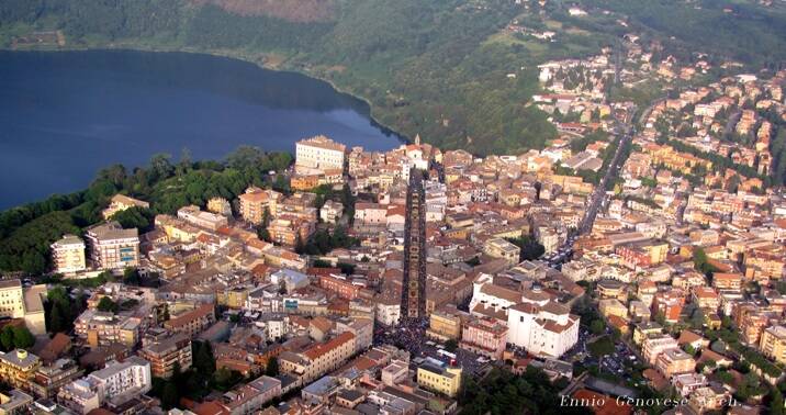 infiorata dall'alto