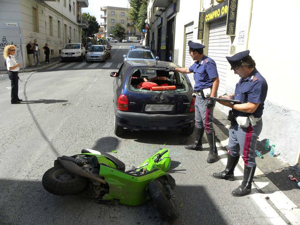 incidente opel scooter