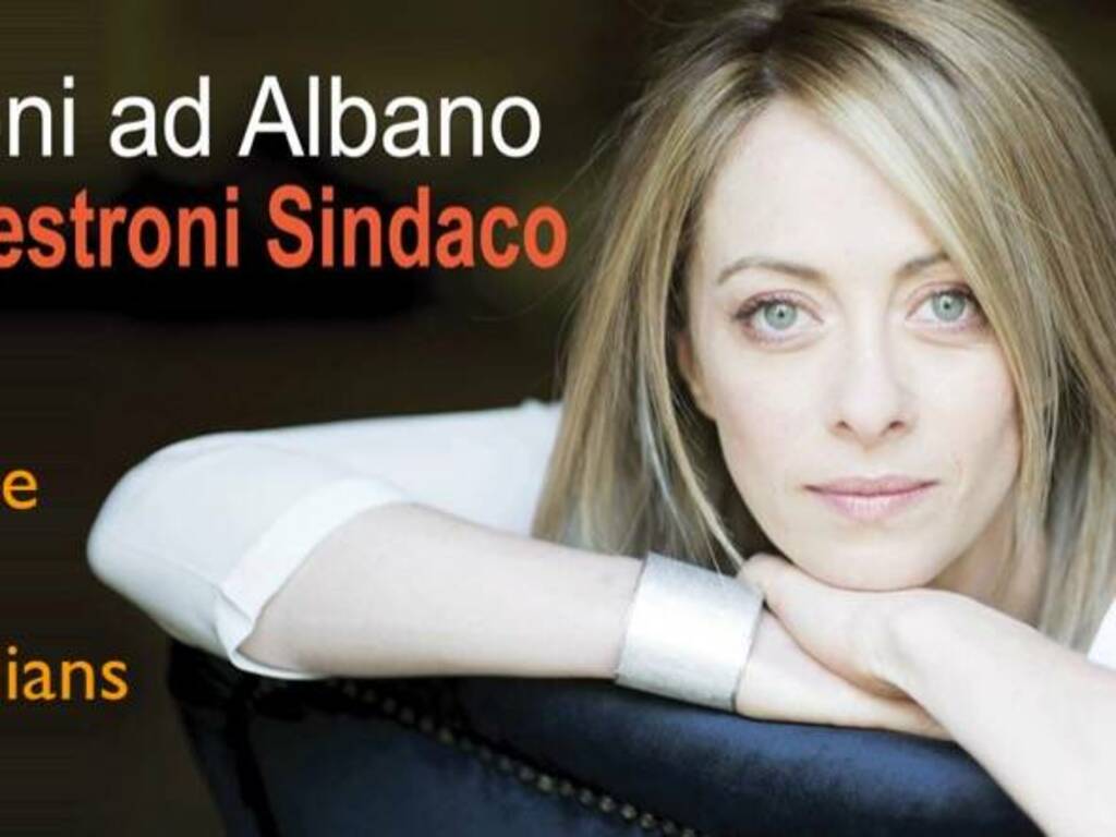 Meloni ad Albano