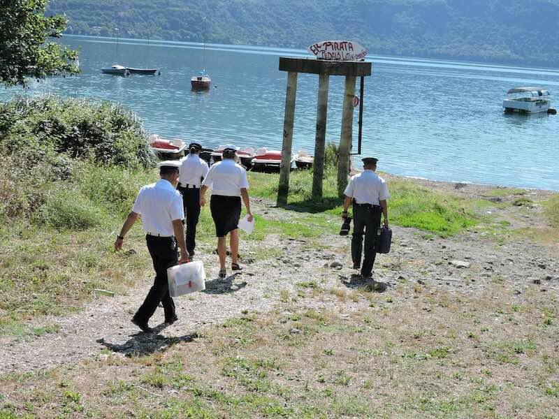 polizia controlli lago