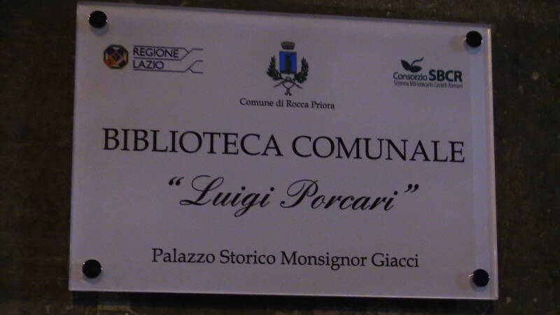 targhetta biblioteca