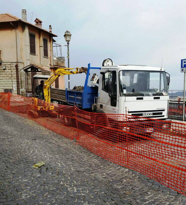 LAVORI PIAZZA V. GATTA ROCCA DI PAPA