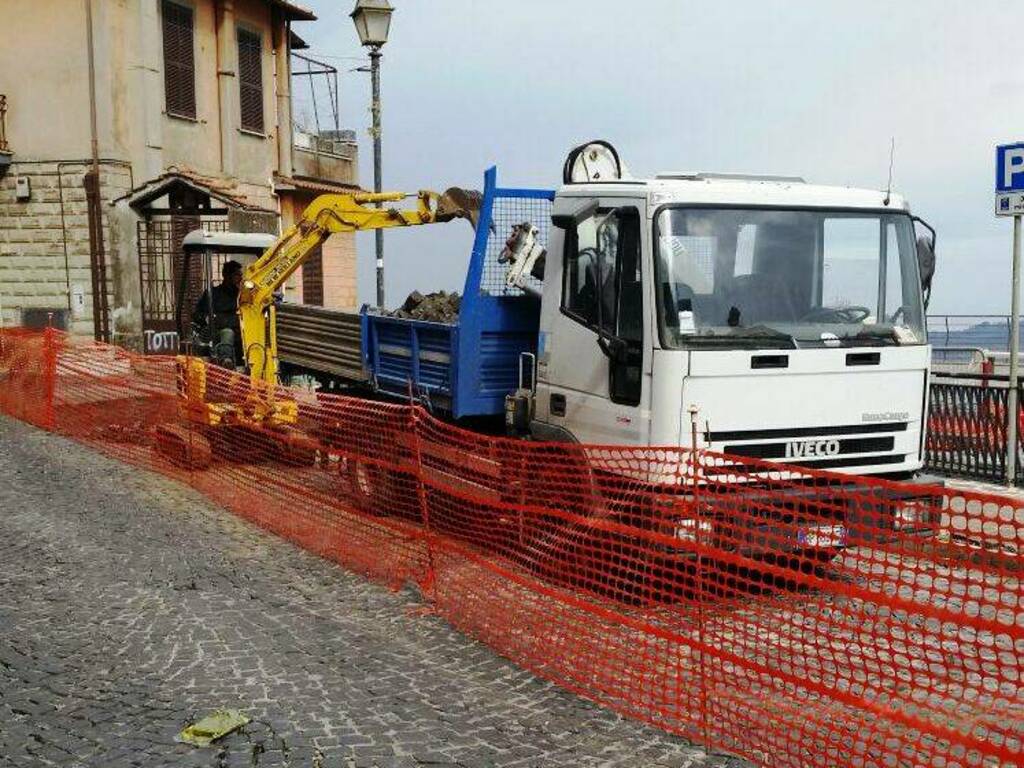 LAVORI PIAZZA V. GATTA ROCCA DI PAPA