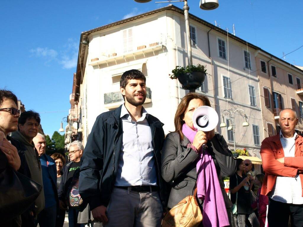 IL SINDACO DI GENZANO, DANIELE LORENZON, CON LA SENATRICE FATTORI