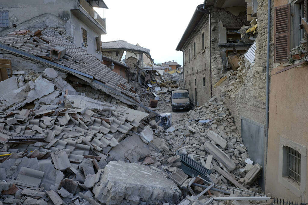 Italy, Amatrice,  August 24, 2016 earthquake in Amatrice