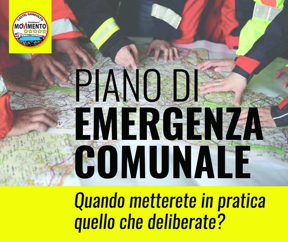 piano d'emergenza