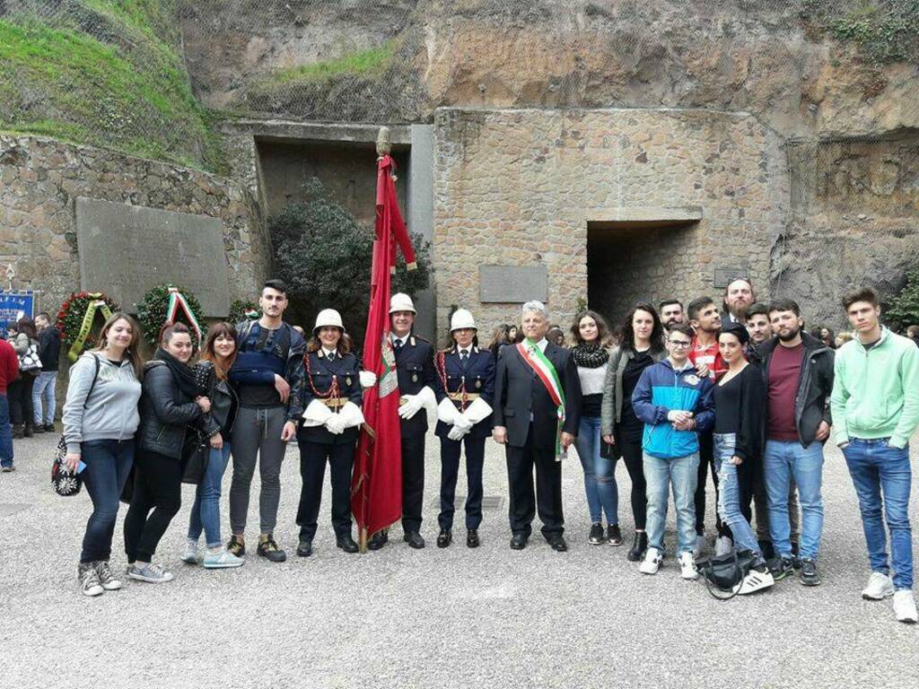 Delegazione velitenra alle Fosse Ardeatine