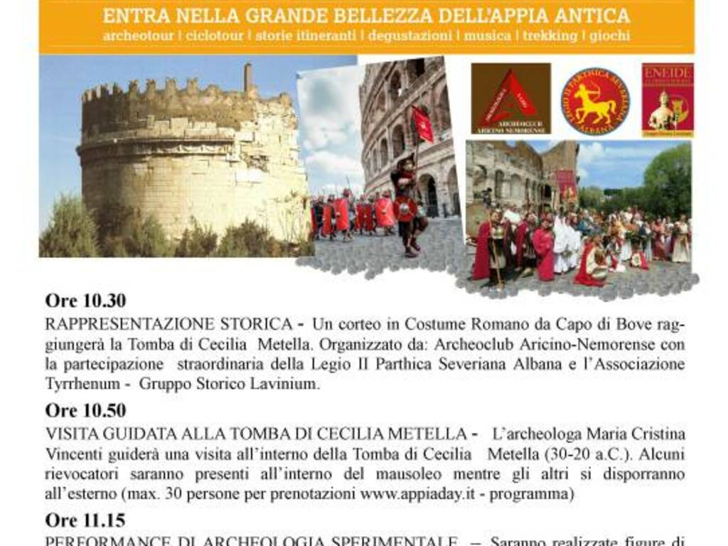 LOCANDINA APPIA DAY 14 MAGGIO 2017