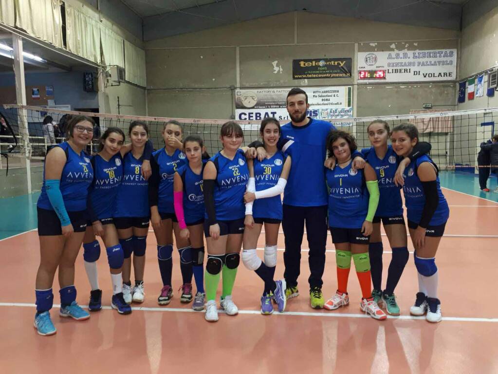 under 13 provinciale femminile Puntovolley Libertas gialla