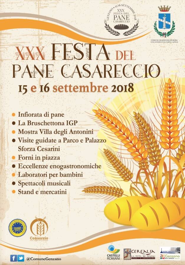 Manifesto Festa del pane 2018