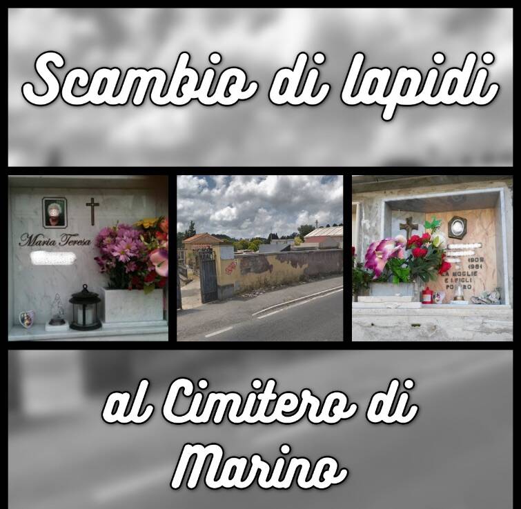 cimitero marino scambio di lapidi