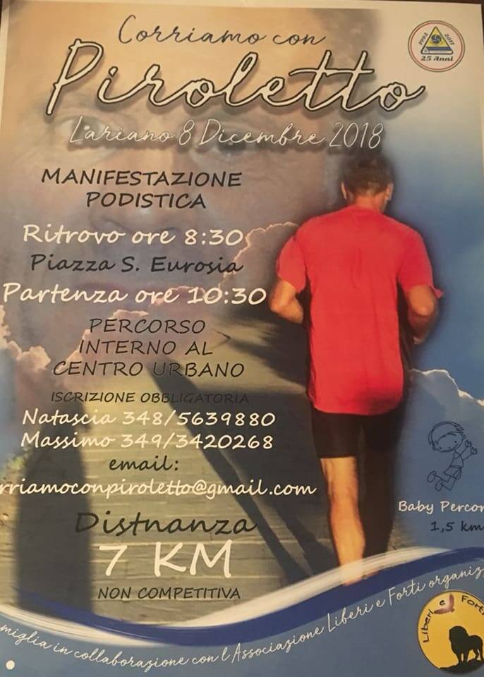 corriamo con piroletto 2018