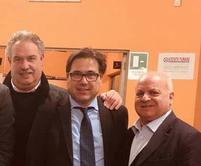 Orlando Pocci e Maurizio Caliciotti con l'assessore regionale alla sanità