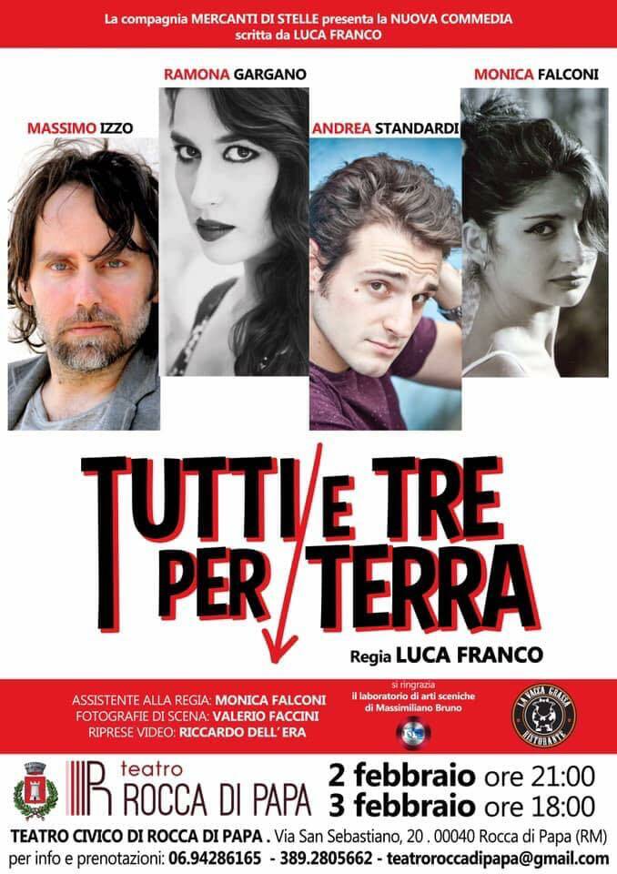 tutte a tre per terra