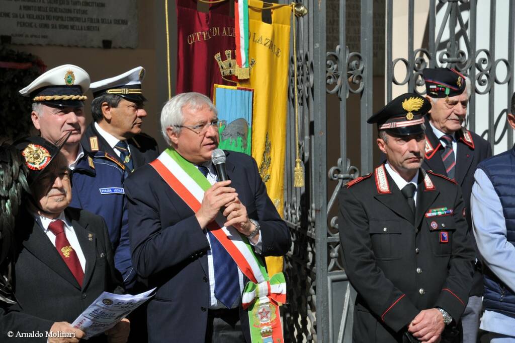 Partenza staffetta del Bersagliere Sindaco Albano Marini