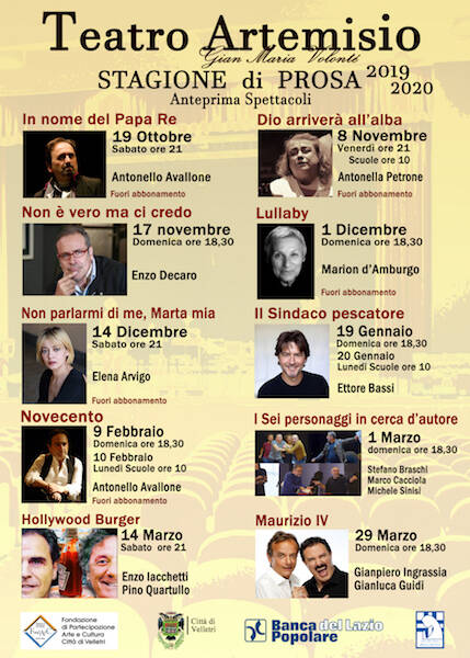 Anteprima Stagione Teatro Artemisio 2019 2020