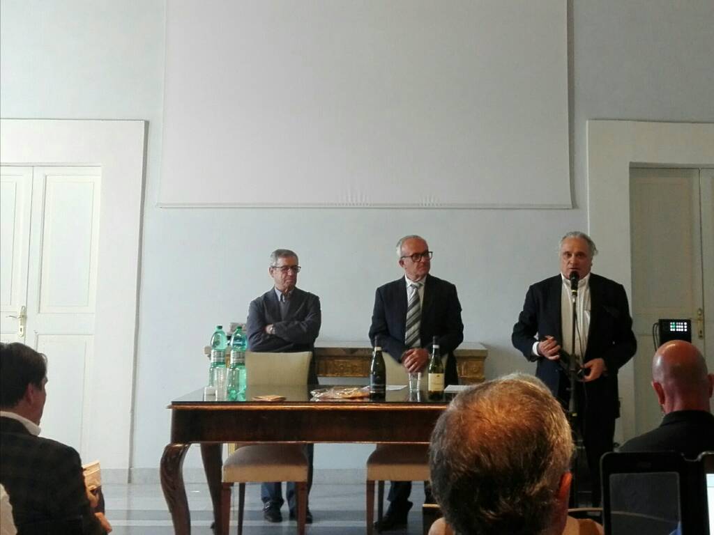 Basilio Ventura, Lorenzo Sbardella e Mauro De Angelis in uno dei momenti degli interventi