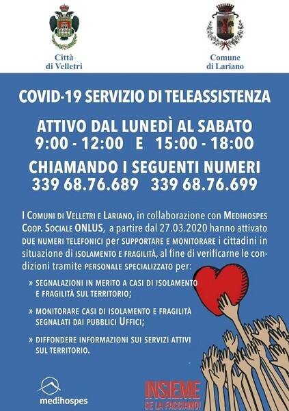 VelletriLariano_Covid19_Teleassistenza