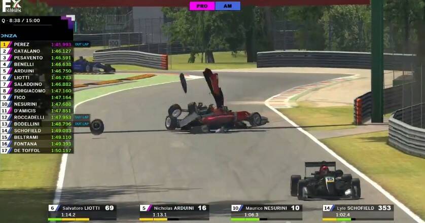 Formula-X-Italian-seires-CN-Motors-Imola-crash-