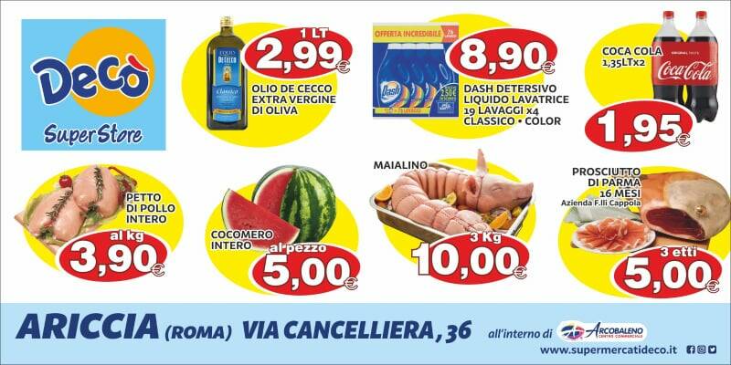 decò offerte 26 giugno