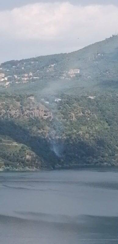 Incendio lago Albano