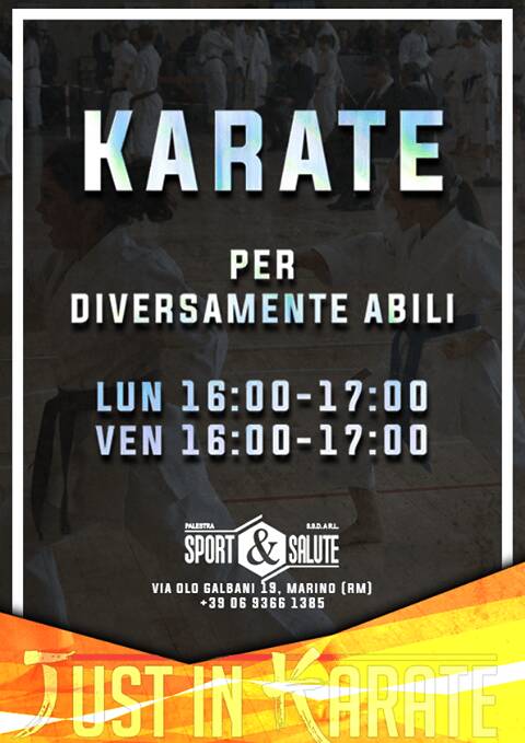 karate diversamente abili orari marino