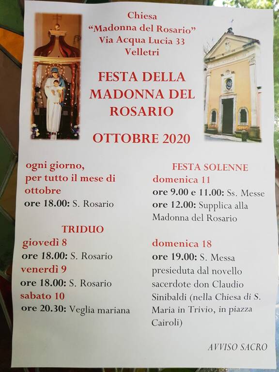 fesat madonna del rosario 2020