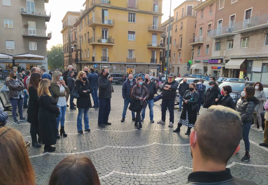 manifestazione commercianti lega frascati