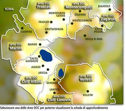 aree della strada dei vini dei castelli romani