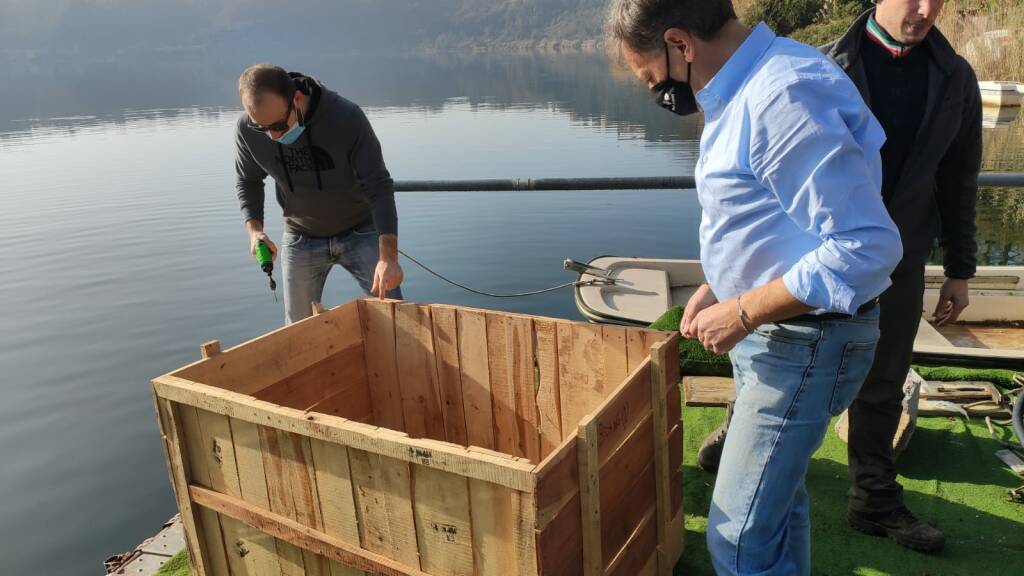 preparazione della cassa per l'immersione