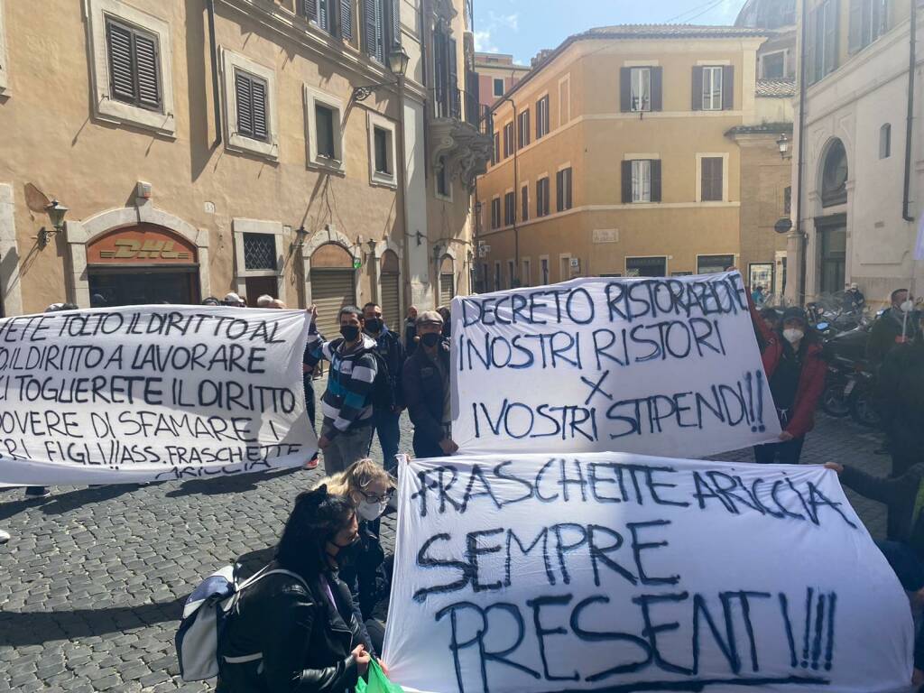 protesta fraschette ariccia a montecitorio