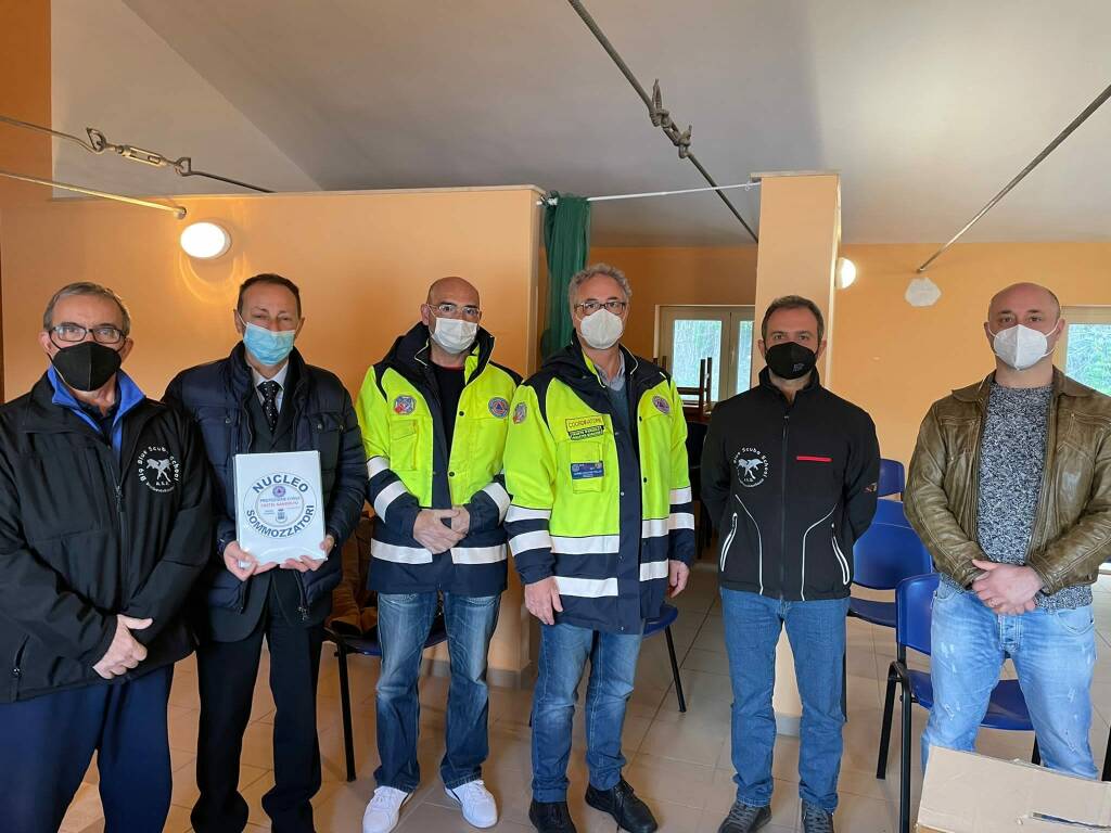 sommozzatori protezione civile castel gandolfo