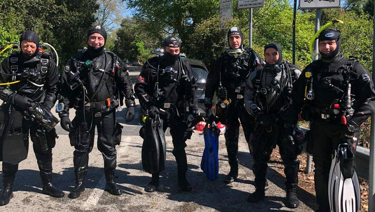 sommozzatori protezione civile castel gandolfo