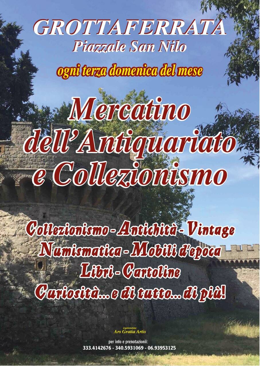 mercatino antiquariato grottaferrata