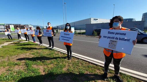 Protesta Amazon Colleferro