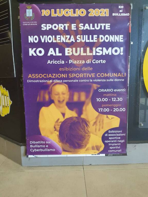 Locandina dell'evento organizzato da KO al Bullismo