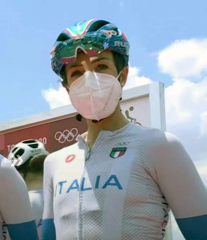 Marta prima della partenza dell'Olimpiade