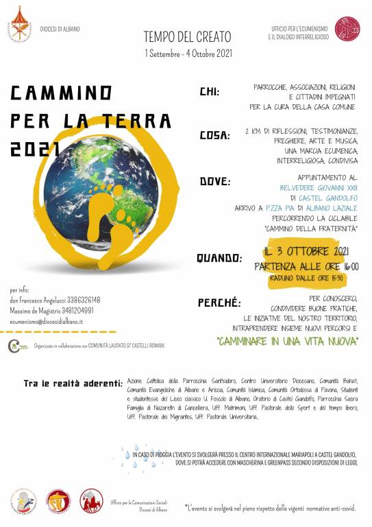 CAMMINATA ALBANO CASTEL GANDOLFO