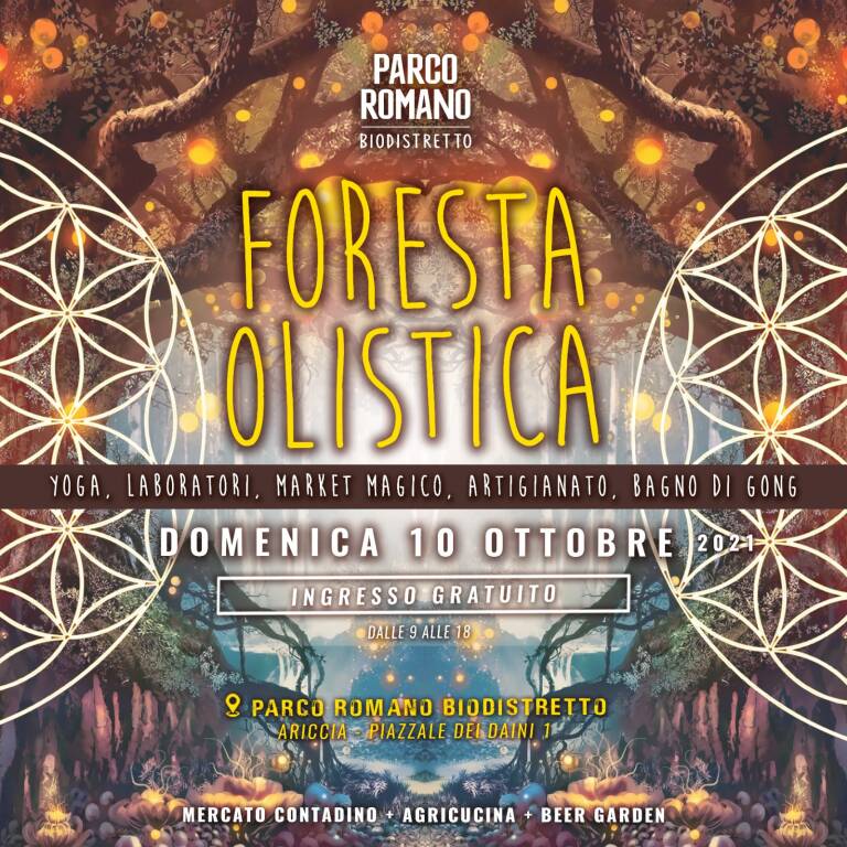 Foresta Olistica 10 ottobre 2021 Parco Romano Biodistretto