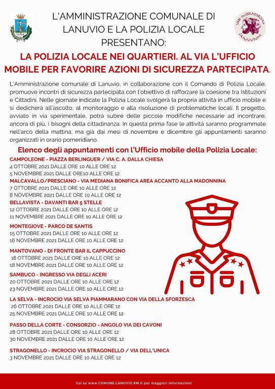 polizia locale nei quartieri