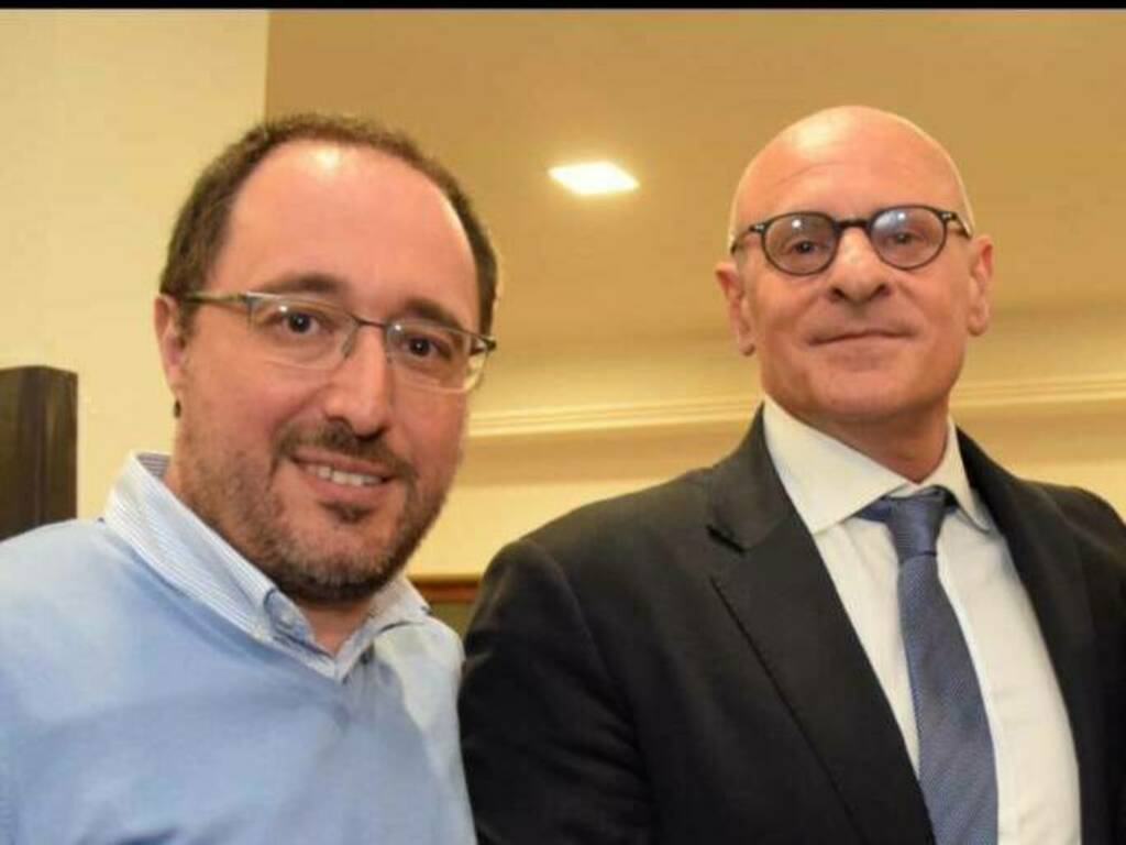 Dario Di Luzio con Fabio Rampelli vice presidente della Camera dei deputati e fondatore di Fratelli d'Italia