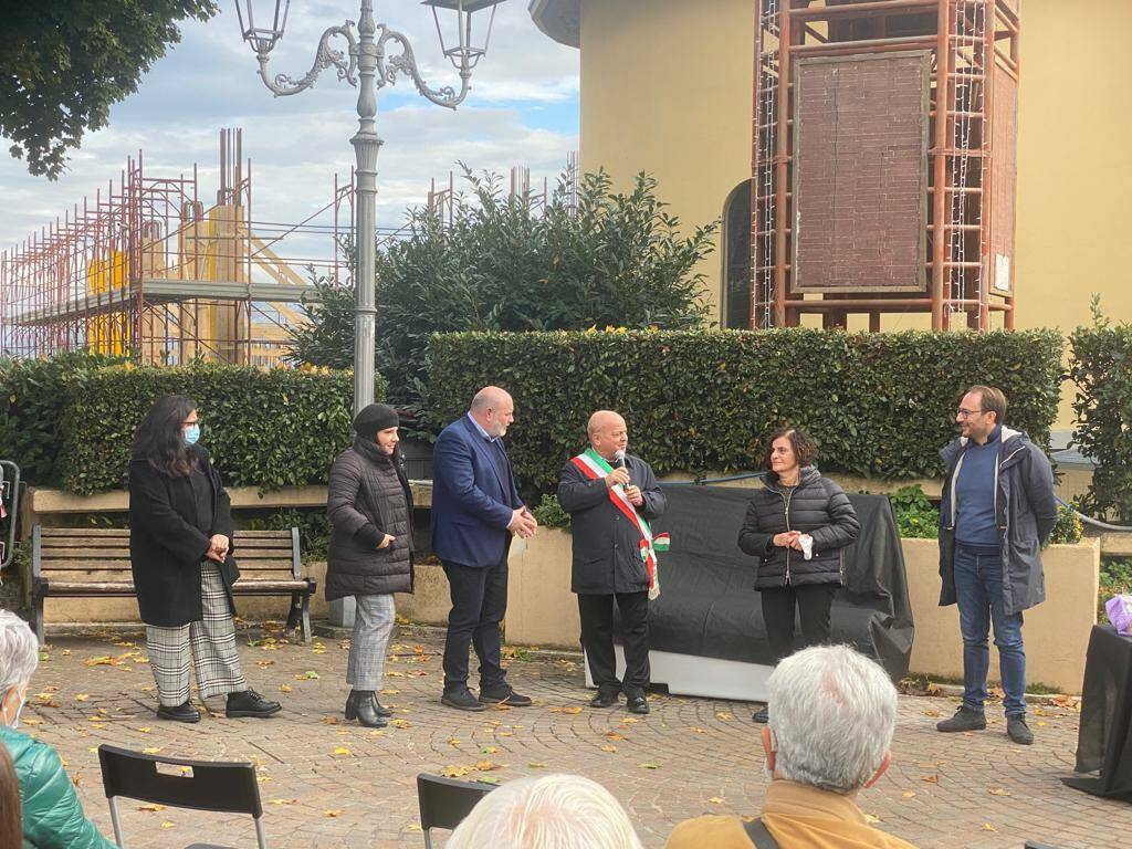 Inaugurazione panchine letteraria Dante a Lariano