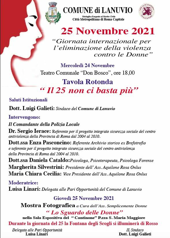 Lanuvio Violenza Donne