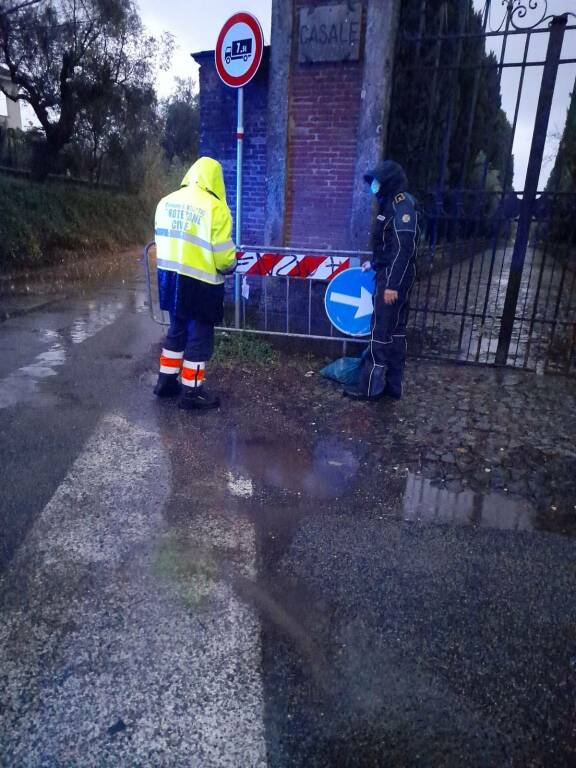 Via dei Corti Velletri chiusa Polizia Locale