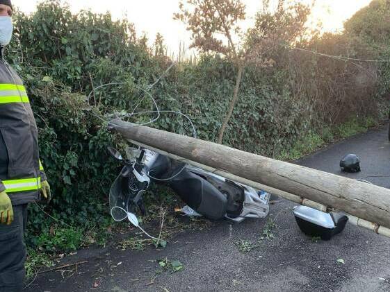 incidente moto frascati