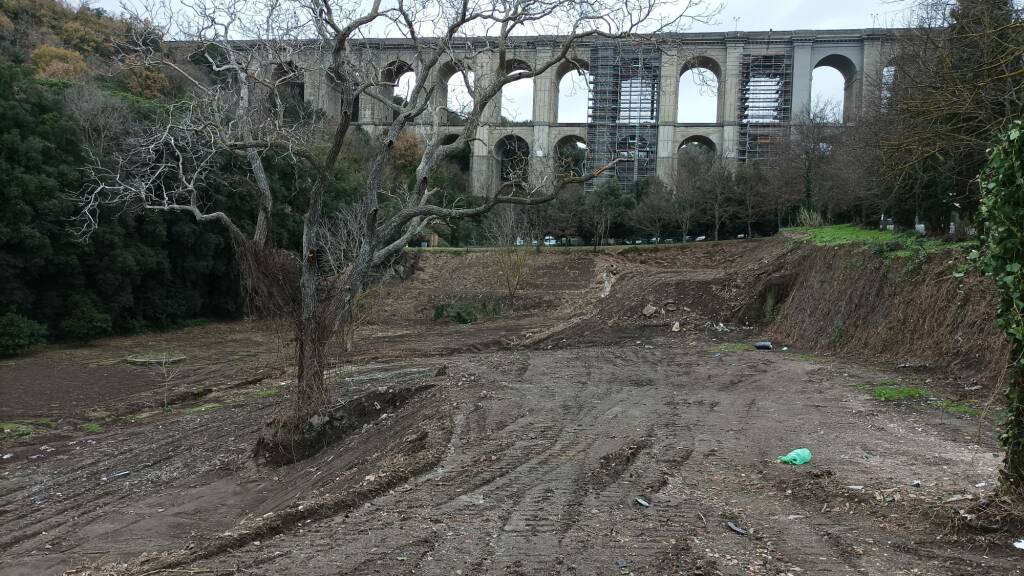 lavori sotto al ponte ariccia