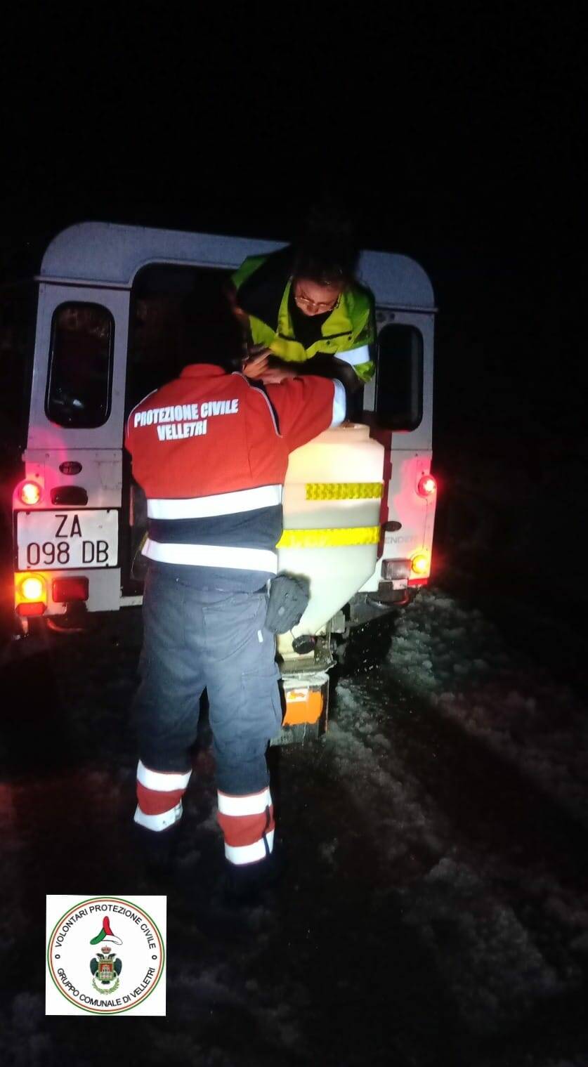 Neve Velletri Protezione Civile