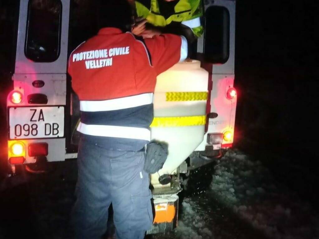 Neve Velletri Protezione Civile