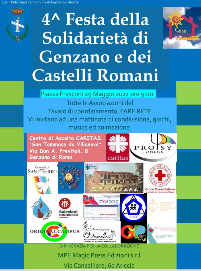 festa solidarietà genzano