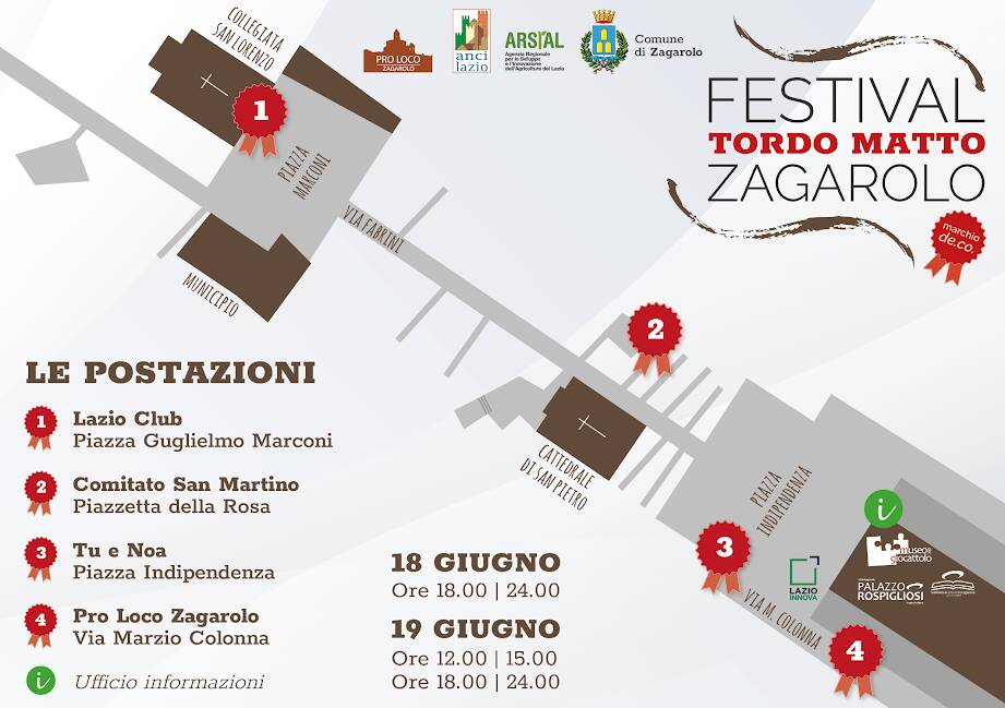 Festival Tordo Matto Zagarolo 2022 Postazioni 2